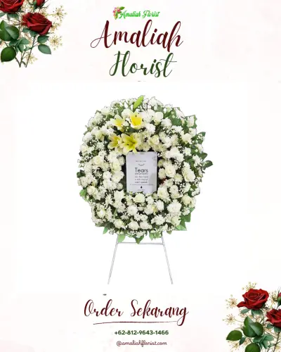 Krans Bunga Duka Cita di Anggalomelai